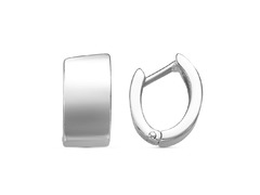 Асимметричные серебряные серьги - кольца 33011486Д